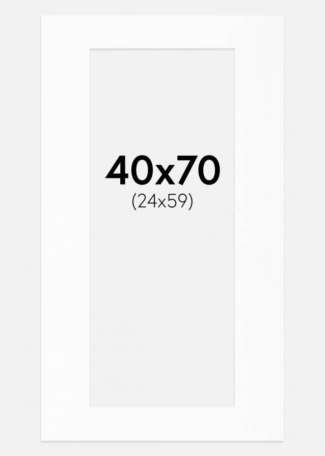 Artlink Passe-partout Wit Standaard (Witte kern) 40x70 cm (24x59)