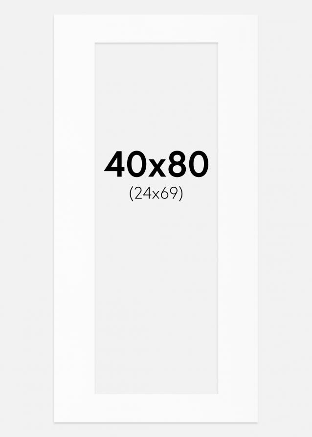 Artlink Passe-partout Wit Standaard (Witte kern) 40x80 cm (24x69)