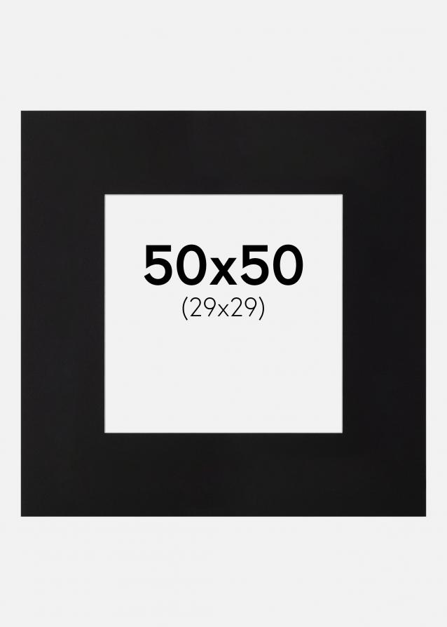 Galleri 1 Passe-partout XXL Zwart Witte Kern) 50x50 cm (29x29)