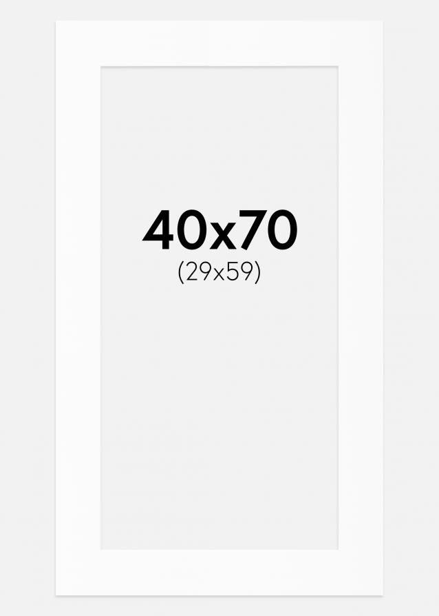 Artlink Passe-partout Wit Standaard (Witte kern) 40x70 cm (29x59)