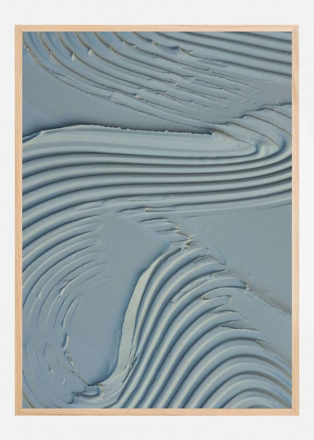 Bildverkstad Mud Texture Blue I Poster