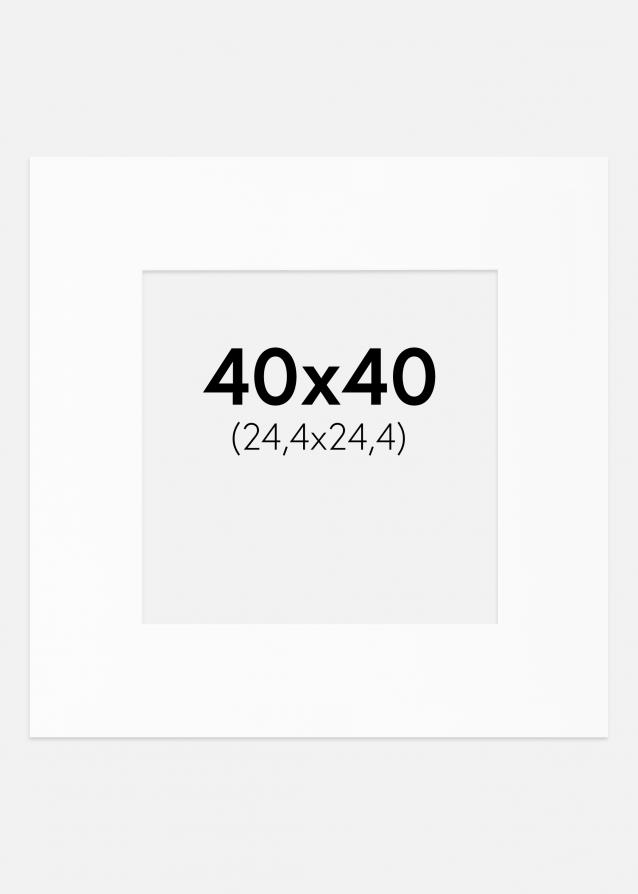 Artlink Passe-partout Wit Standaard (Witte kern) 40x40 cm (24,4x24,4)