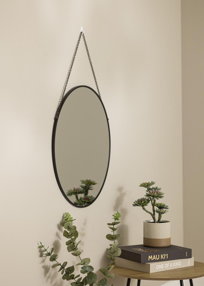 Artlink Ronde Spiegel Modern Zwart 61 cm 