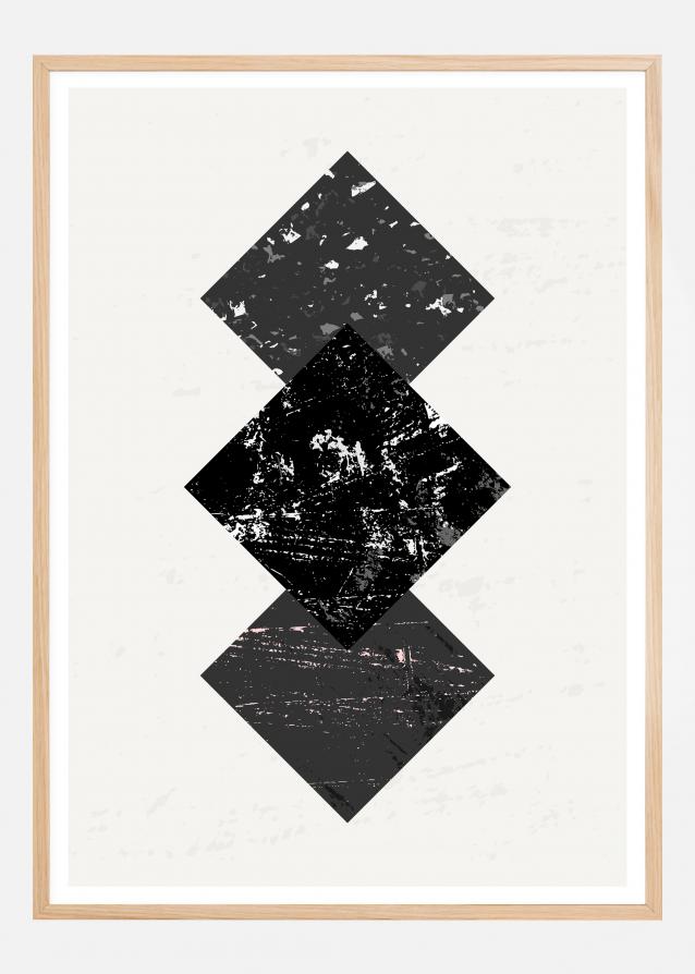 Bildverkstad Abstract Squares I Poster