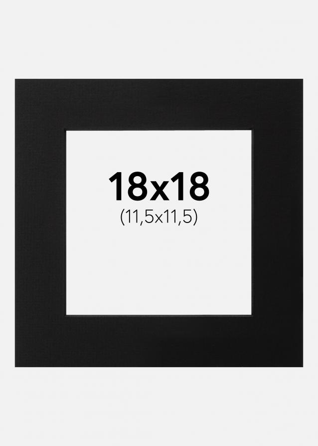 Galleri 1 Passe-partout Zwart (Zwarte kern) 18x18 cm (11,5x11,5)