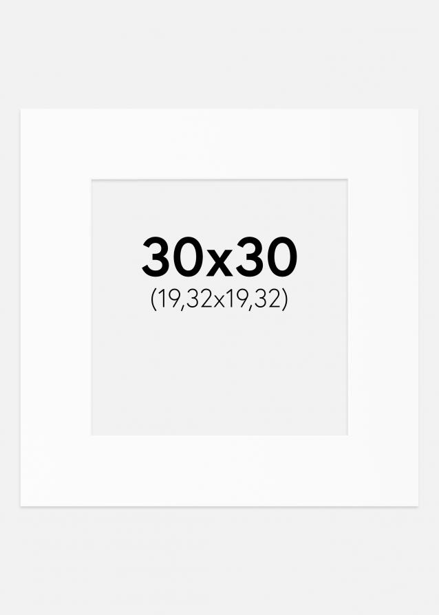 Artlink Passe-partout Wit Standaard (Witte kern) 30x30 cm (19,32x19,32)