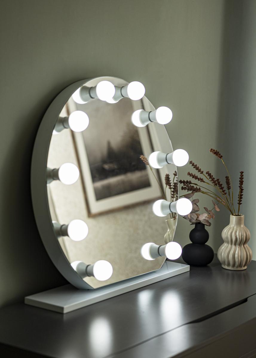 Scharnier Horizontaal Implicaties Koop KAILA Make-up spiegel Hollywood 10 E27 Wit 70x65 cm hier - BGA.NL
