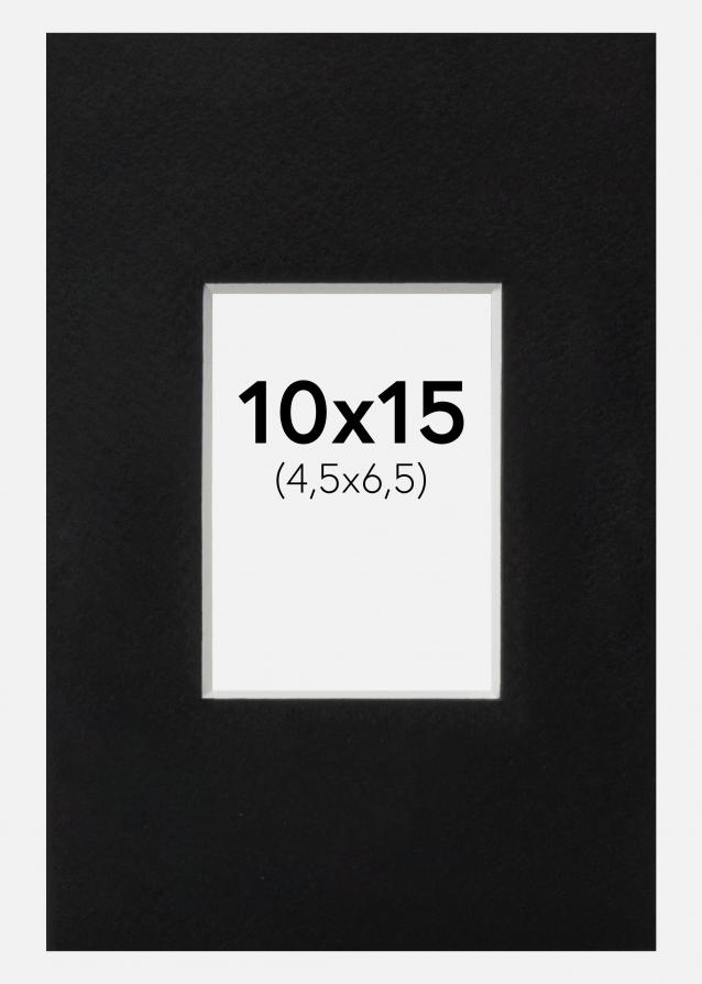 Artlink Passe-partout Zwart Standaard (Witte kern) 10x15 cm (4,5x6,5)