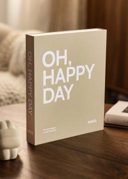 KAILA KAILA OH HAPPY DAY Grey - Coffee Table Photo Album (60 Zwarte zijden)