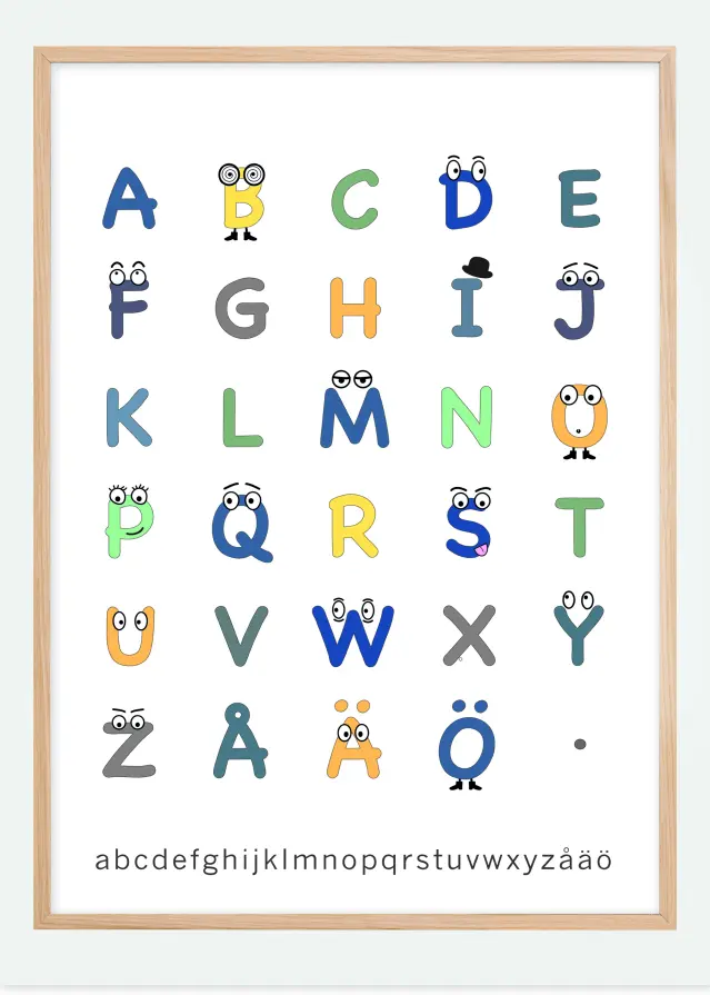 Bildverkstad ABC color Poster