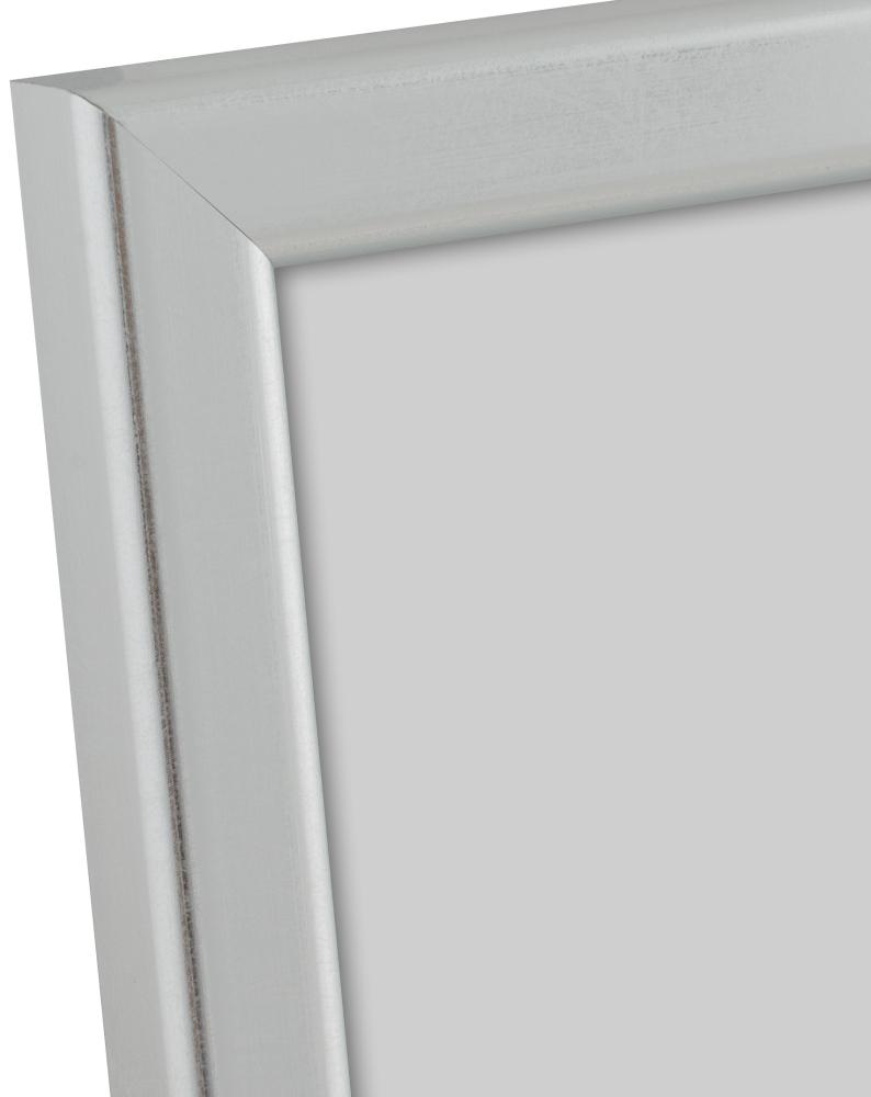 HHC Distribution Fotolijst Slim Mat Ontspiegeld Glas Zilver 40x40 cm