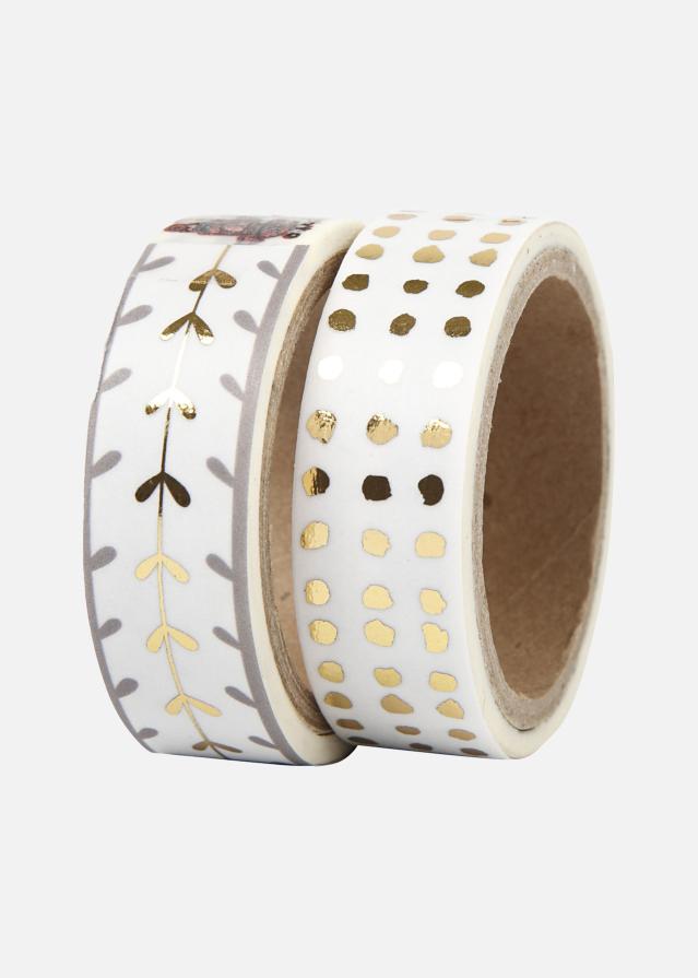 Creativ Company Washi Tape Harten en Stippen - 15 mm