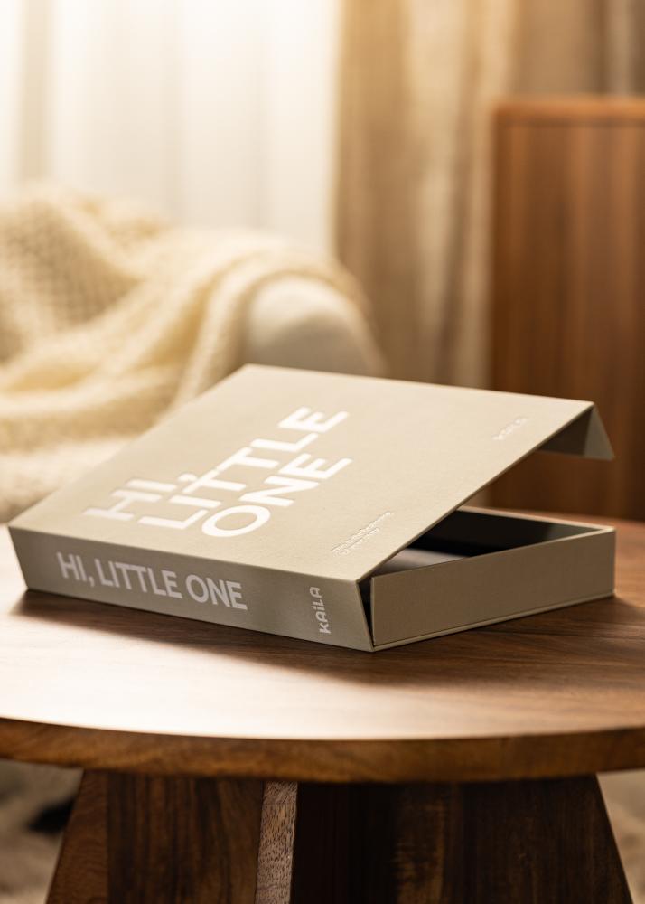 KAILA KAILA HI LITTLE ONE Grey - Coffee Table Photo Album (60 Zwarte zijden)