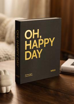 KAILA KAILA OH HAPPY DAY Black - Coffee Table Photo Album (60 Zwarte zijden)