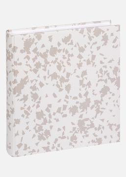 Walther Terrazzo stone Album Wit - 28x29 cm (60 Witte zijden / 30 bladen)