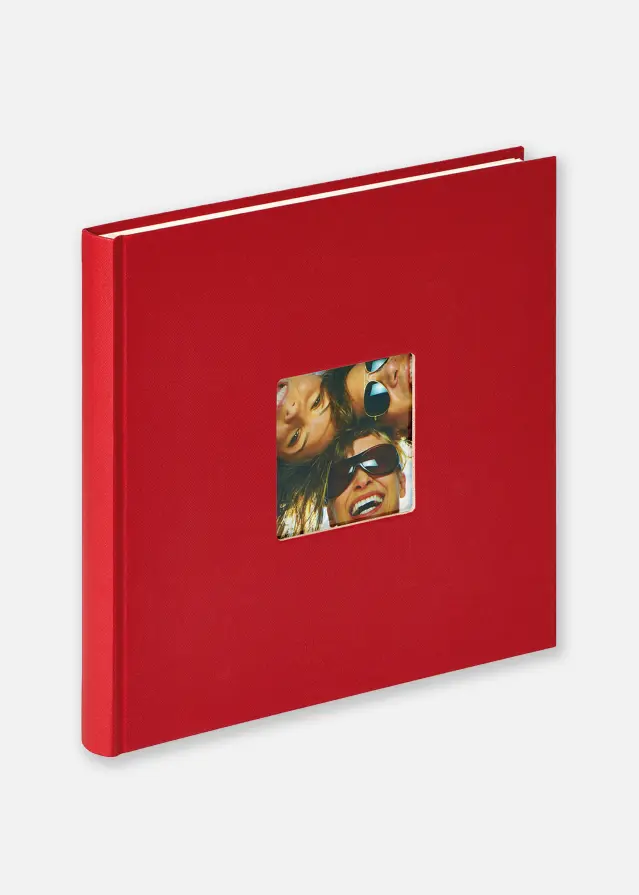 Walther Fun Album Rood - 26x25 cm (40 Witte zijden / 20 bladen)