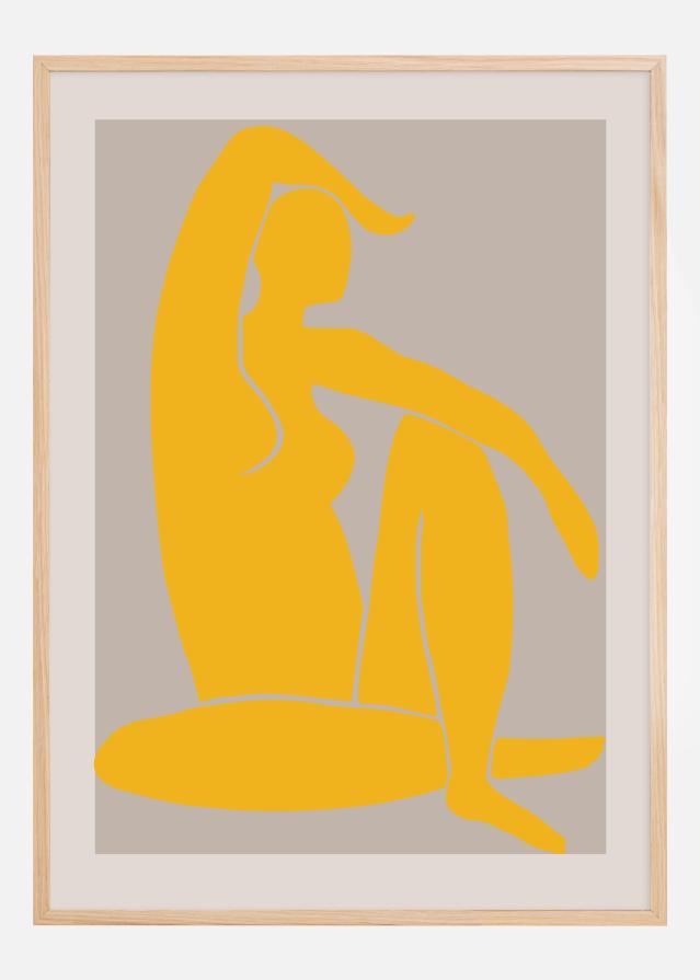 Bildverkstad Yellow Figure Poster