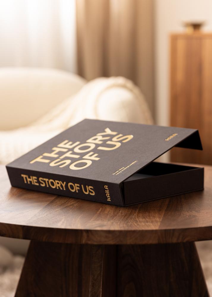 BGA KAILA THE STORY OF US Black - Coffee Table Photo Album (60 Zwarte zijden)