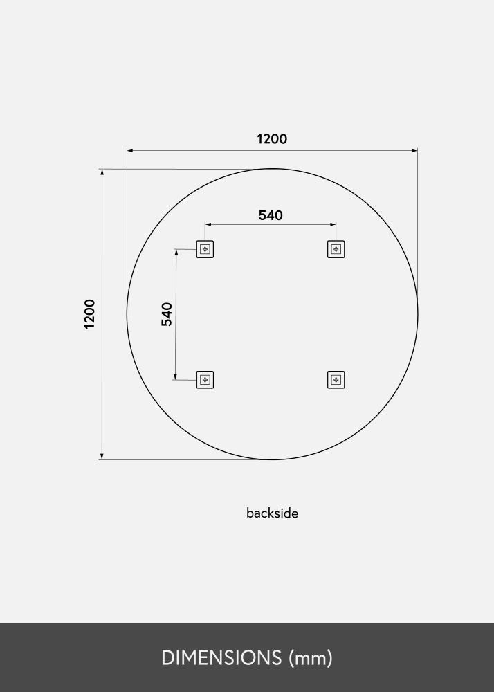 KAILA KAILA Ronde Spiegel 120 cm Ø