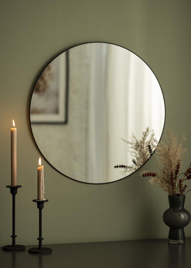 KAILA KAILA Round Mirror - Thin Black 60 cm Ø