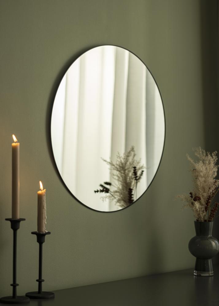 KAILA KAILA Round Mirror - Thin Black 60 cm Ø