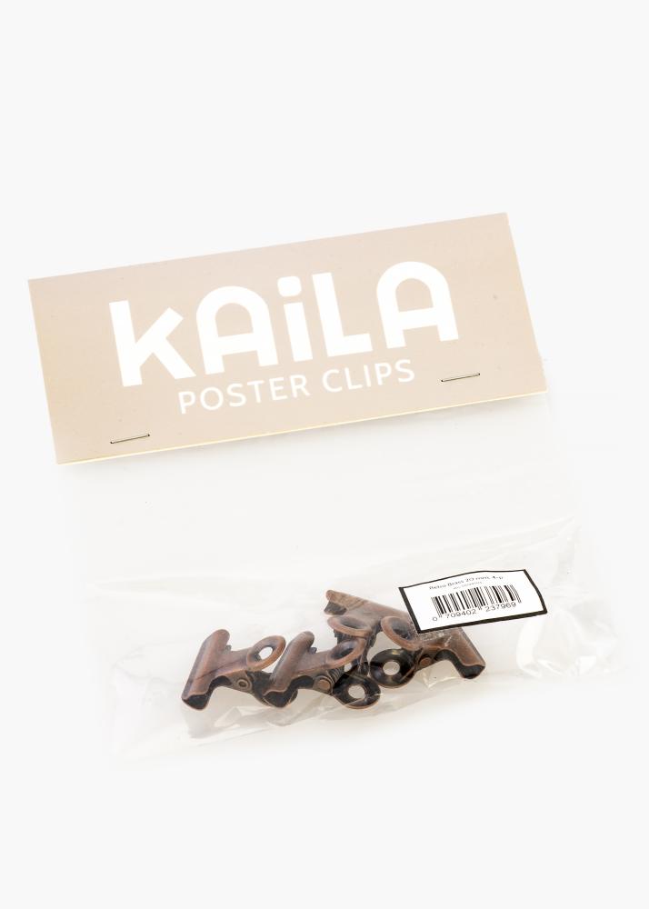 KAILA KAILA Poster Clip Retro Brass 20 mm - 4-p