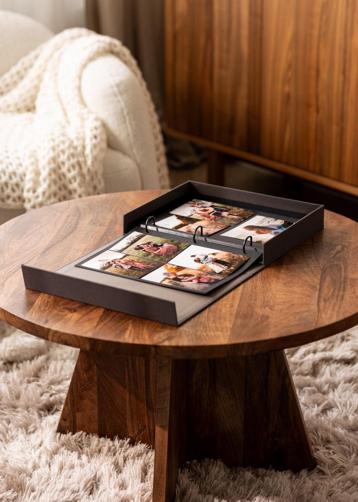 BGA KAILA FAMILY Black - Coffee Table Photo Album (60 Zwarte zijden)