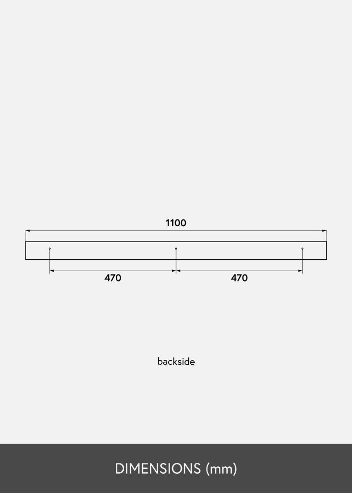 KAILA KAILA Fotoplank Wit 110 cm