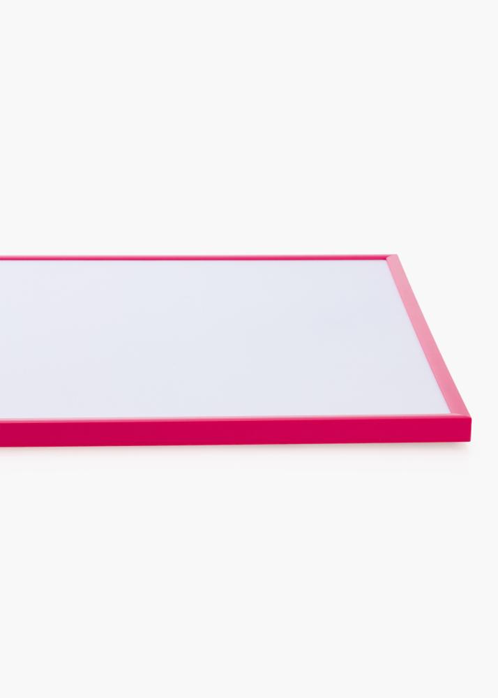 Ram med passepartou Fotolijst New Lifestyle Hot Pink 50x70 cm - Passe-partout Wit 42x59,4 cm (A2)