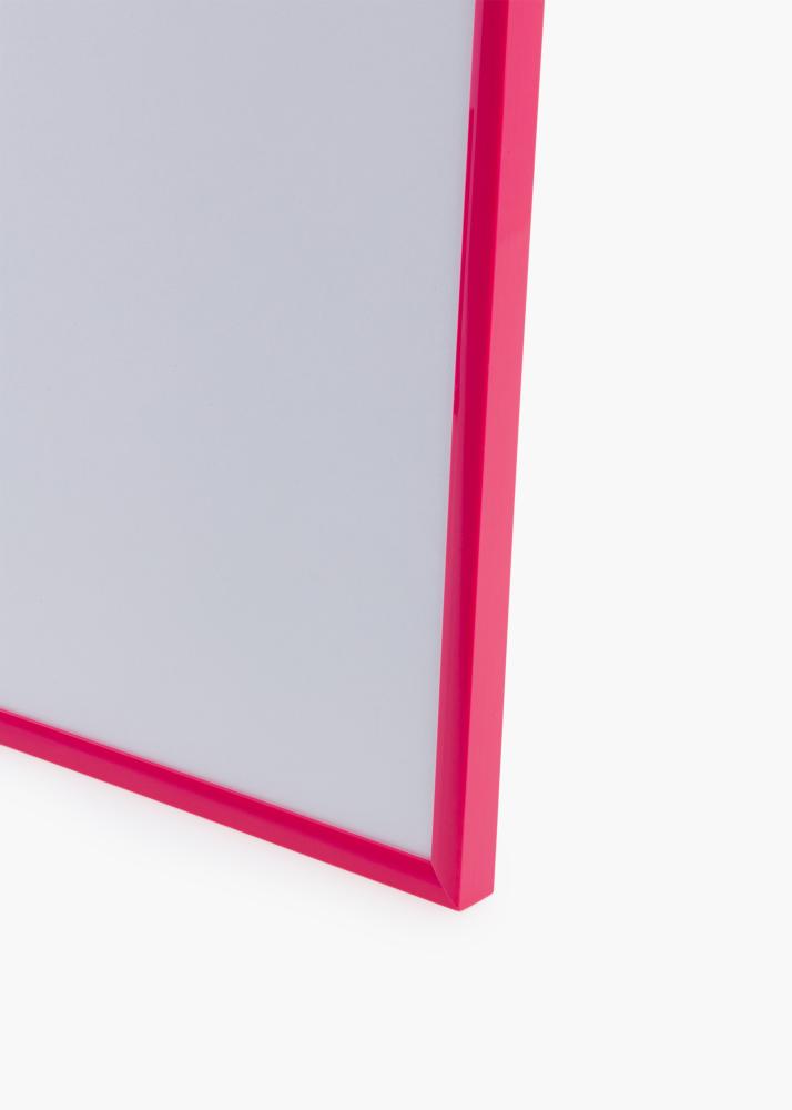 Ram med passepartou Fotolijst New Lifestyle Hot Pink 70x100 cm - Passe-partout Wit 59,4x84 cm (A1)