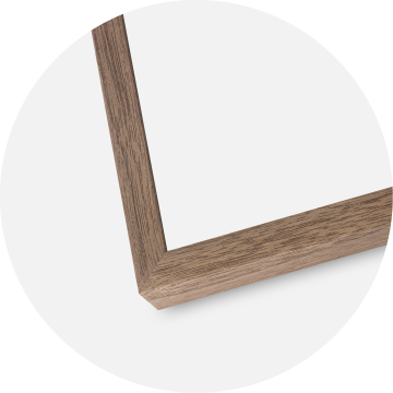 Ram med passepartou Fotolijst Soul Walnut Veneer 50x60 cm - Passe-partout Wit 40x50 cm