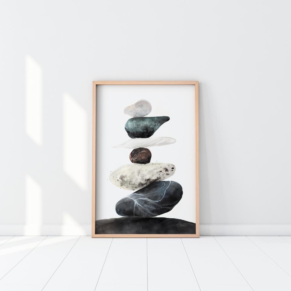 Bildverkstad Stones from the beach Poster