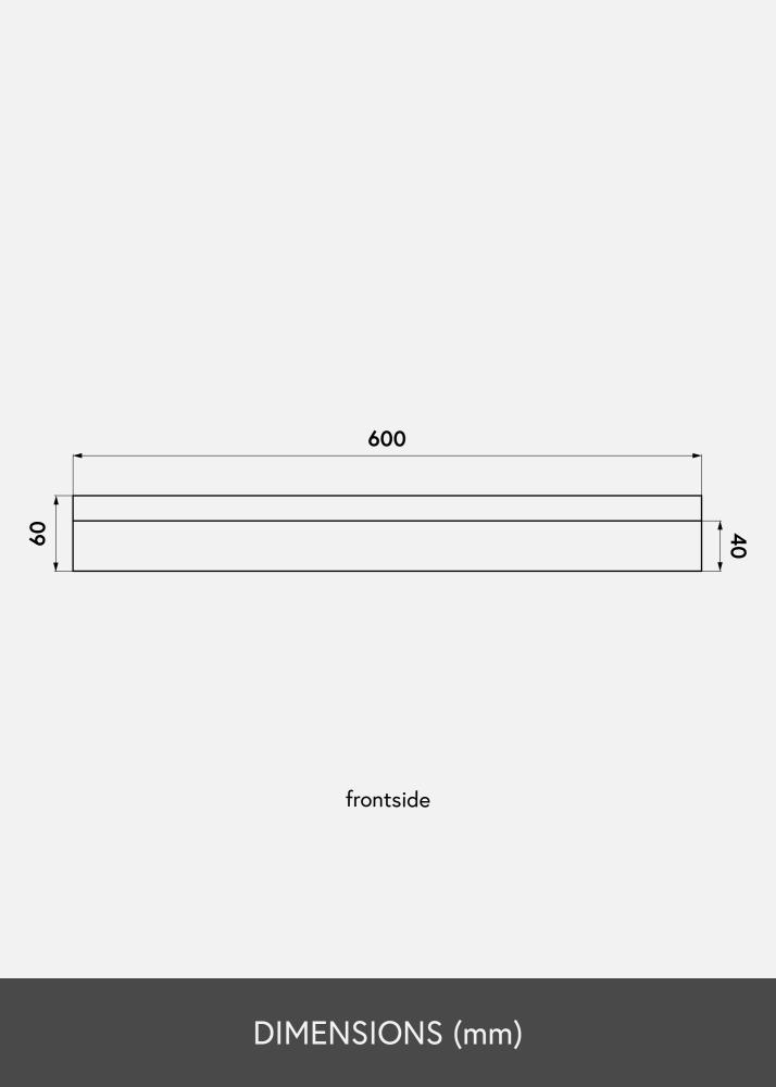 KAILA KAILA Beeldlijst Zwart 60 cm