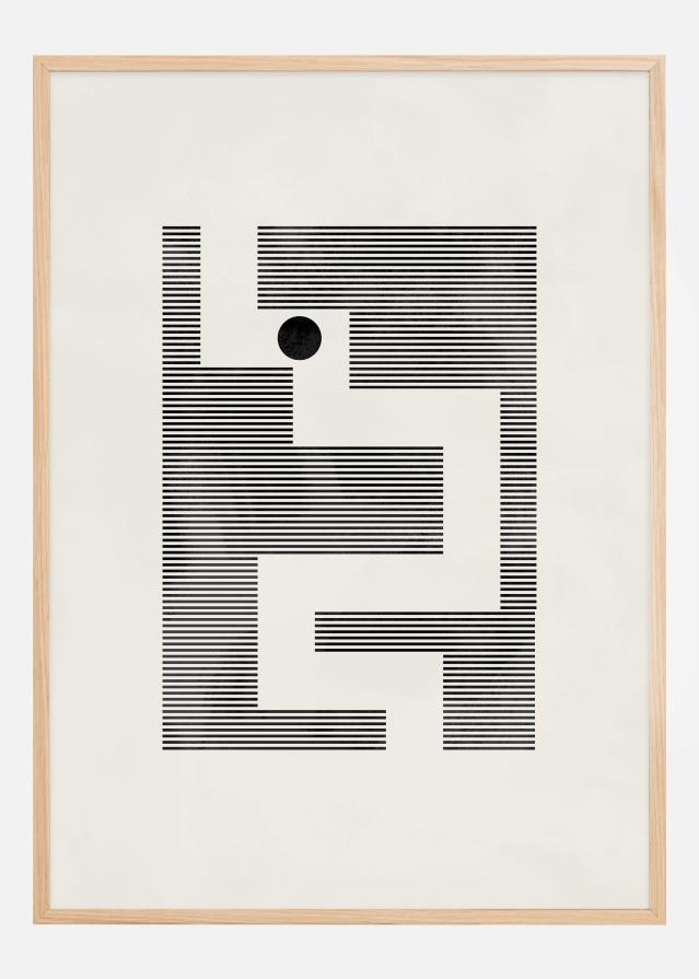 Bildverkstad Minimalist maze Poster