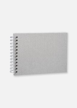 Focus Base Line Canvas Wire-O Beige 23x17 cm (40 Witte zijden / 20 Bladen)