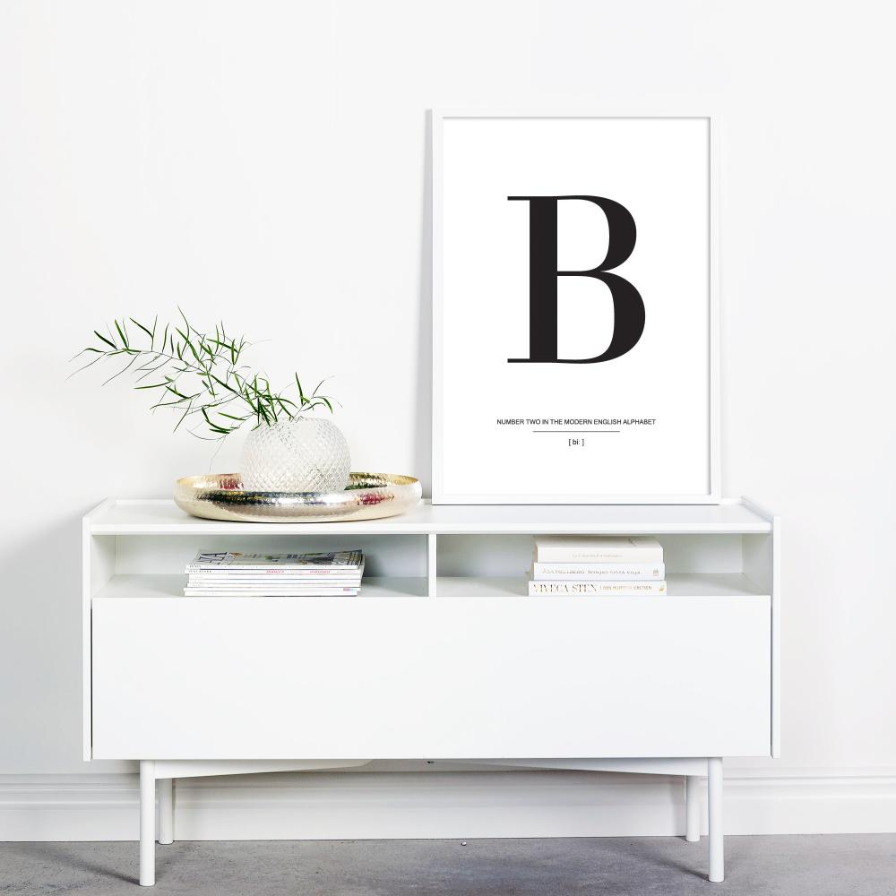 Bildverkstad Letter B Poster