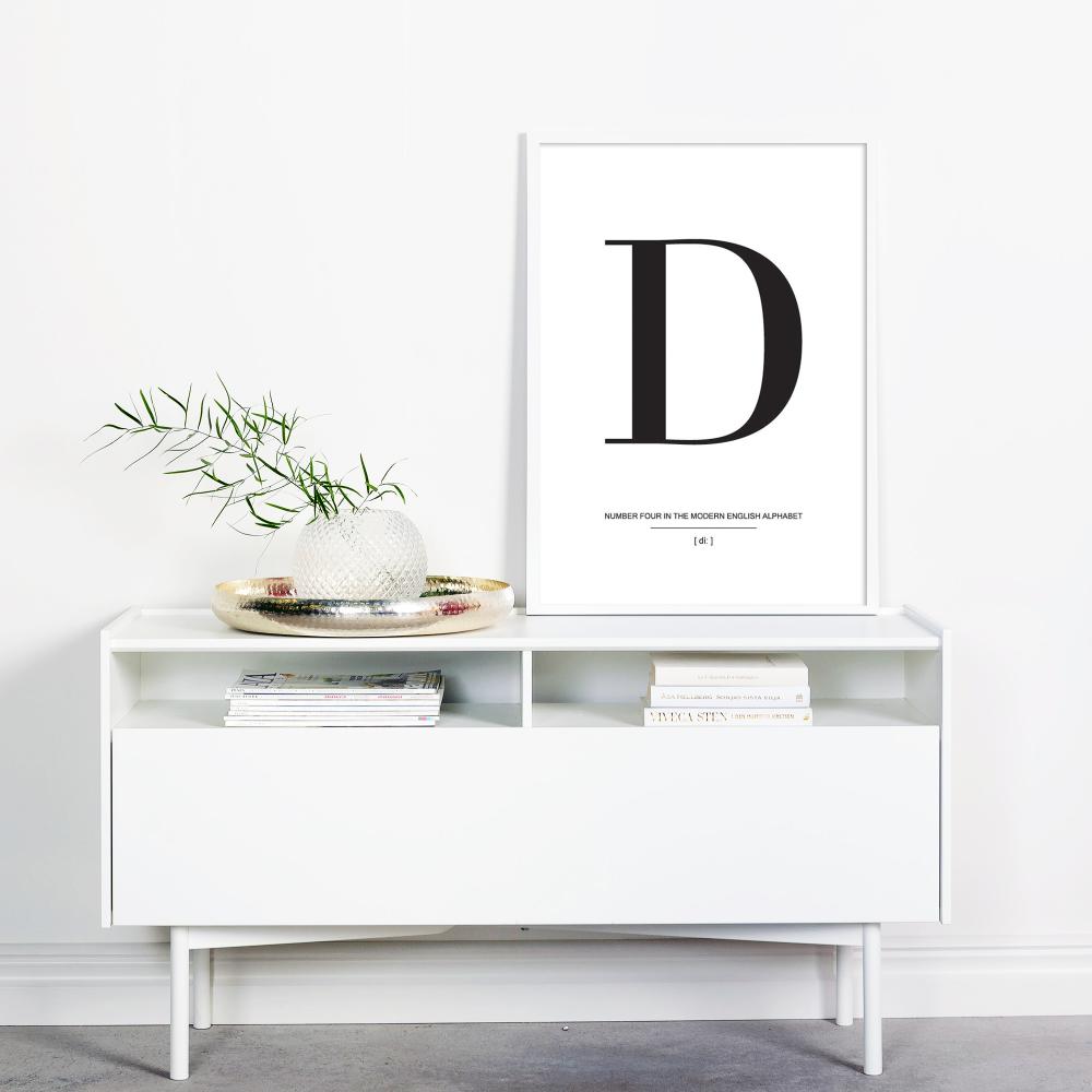 Bildverkstad Letter D Poster