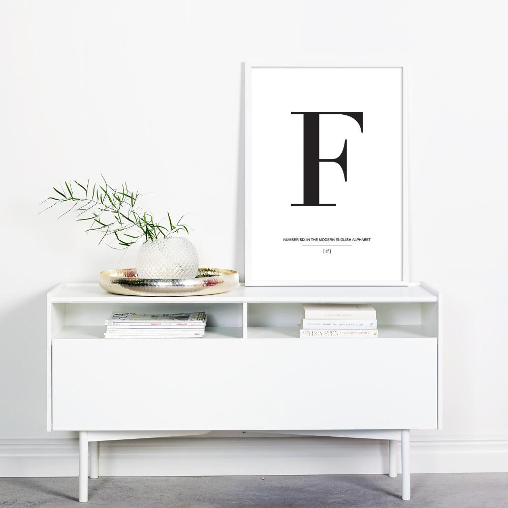 Bildverkstad Letter F Poster