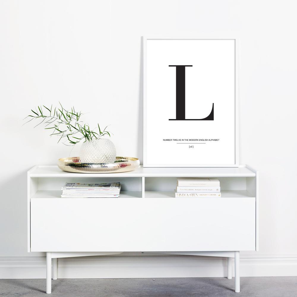 Bildverkstad Letter L Poster