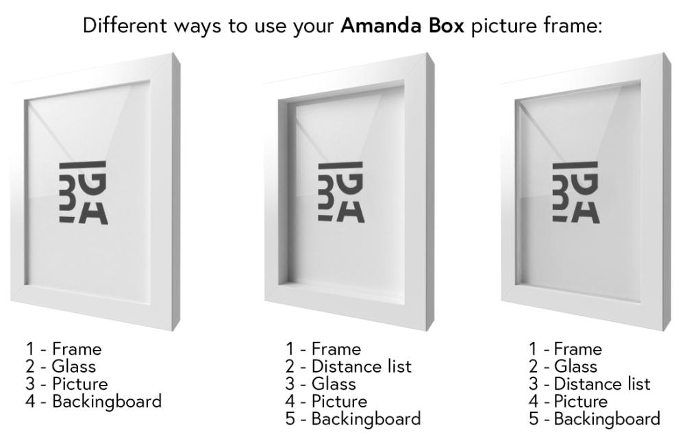 Artlink Fotolijst Amanda Box Wit 35x50 cm