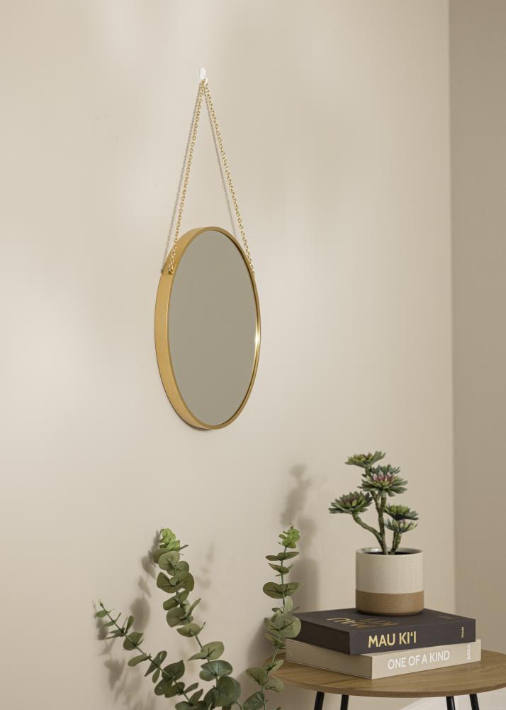 Artlink Ronde Spiegel Modern Deep Goud 41 cm Ø