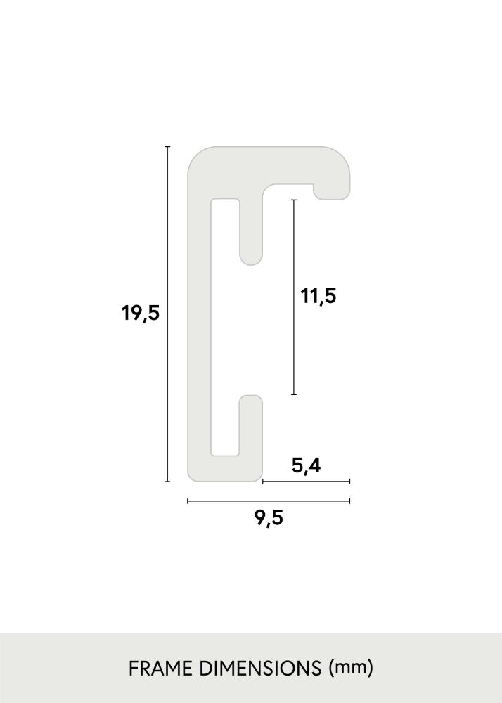 Nielsen Fotolijst Nielsen Premium Classic Mat Zwart 70x90 cm