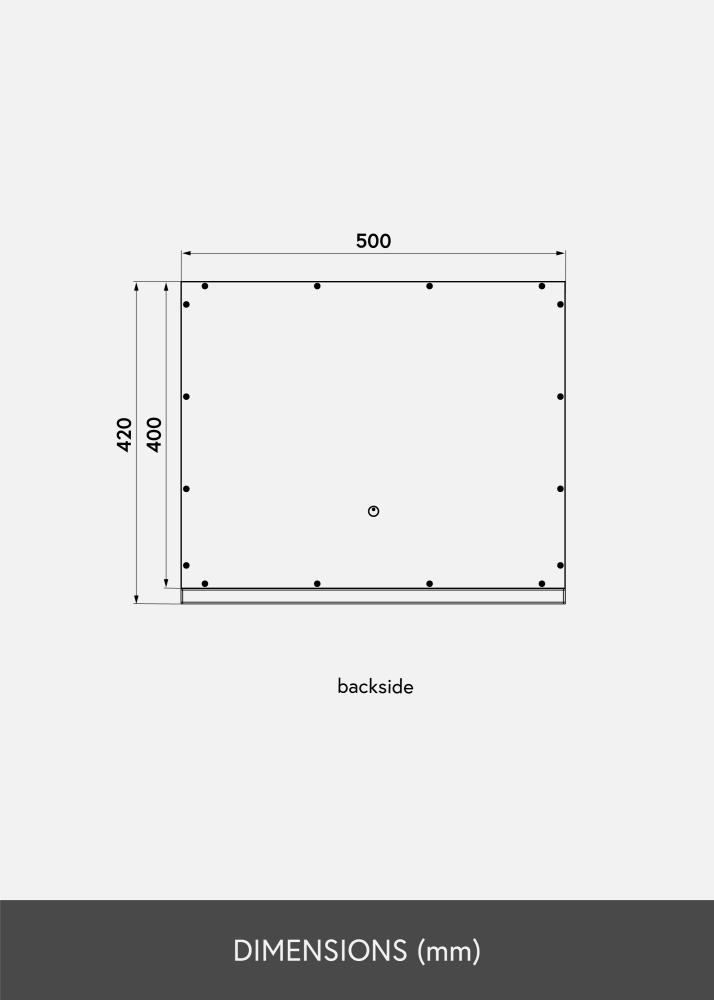 KAILA KAILA Make-up spiegel II Wit - 50x42 cm