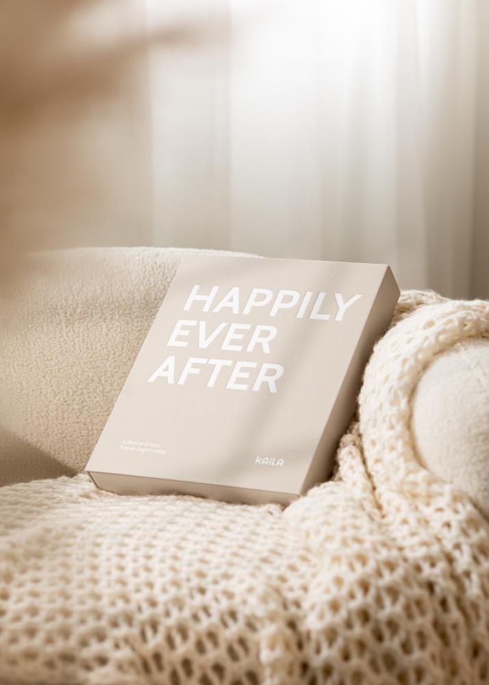 BGA KAILA HAPPILY EVER AFTER Creme - Coffee Table Photo Album (60 Zwarte zijden)