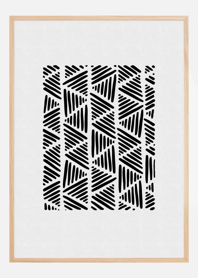 Bildverkstad Black and White Abstract I Poster