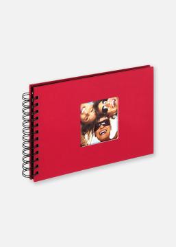 Walther Fun Spiraalalbum Rood - 23x17 cm (40 Zwarte zijden / 20 bladen)