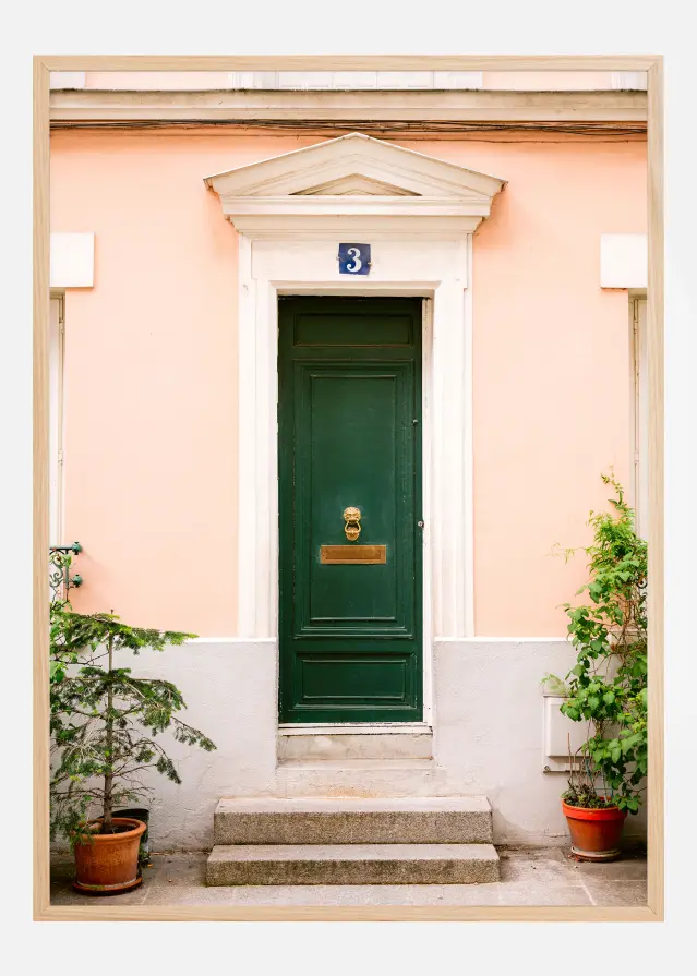 Bildverkstad Green Paris Door Poster