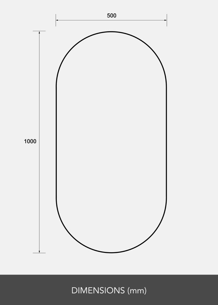 BGA Spiegel Lozenge 50x100 cm