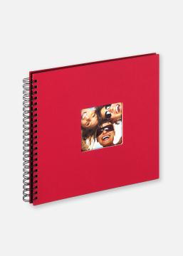 Walther Fun Spiraalalbum Rood - 30x30 cm (50 Zwarte zijden / 25 bladen)