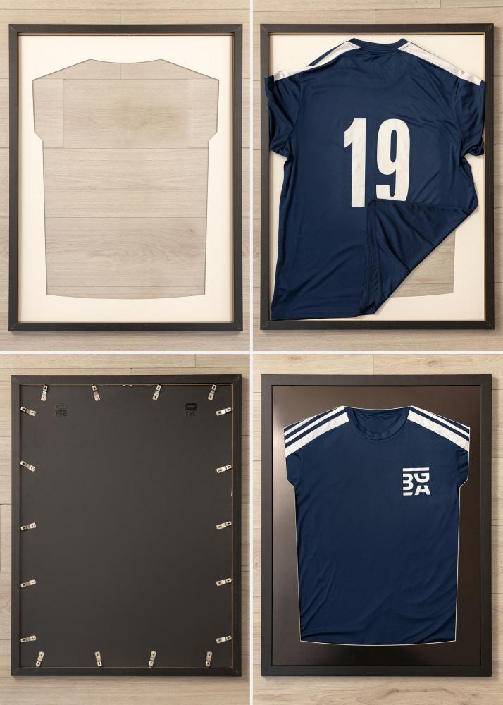 ID Factory Fotolijst Jersey Box Acrylglas Zwart 60x80 cm